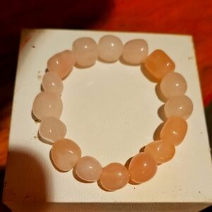 Elegant Rose quartz  bracelet from Nepal.